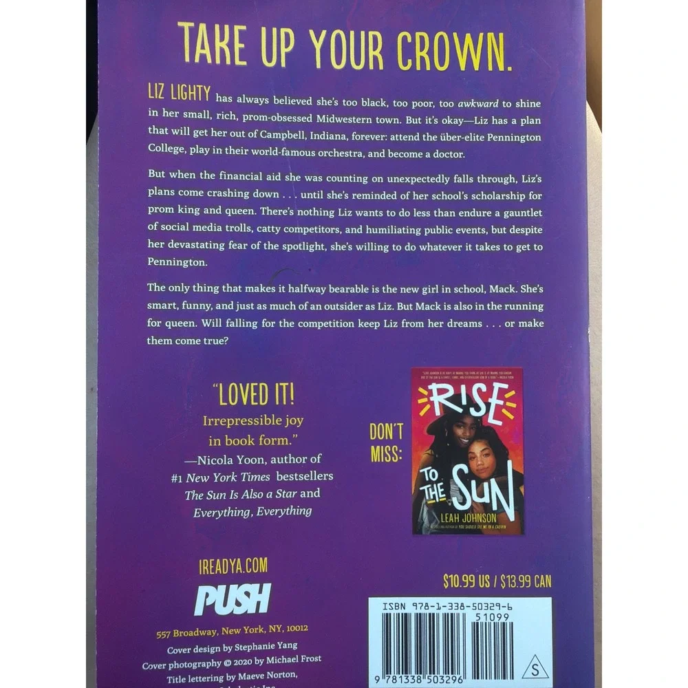 You Should See Me in a Crown Leah Johnson Paperback YA Book ISBN 9781338503296